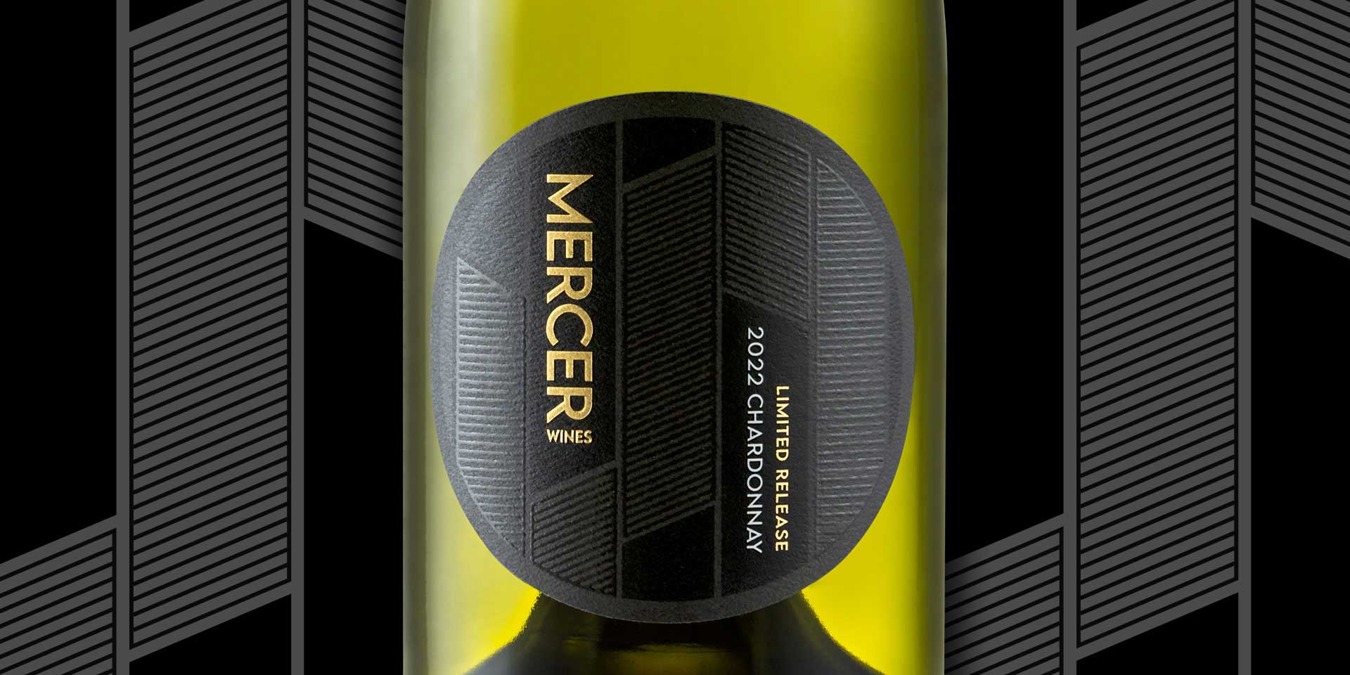 Mercer Wines Limited Release Chardonnay Label Design