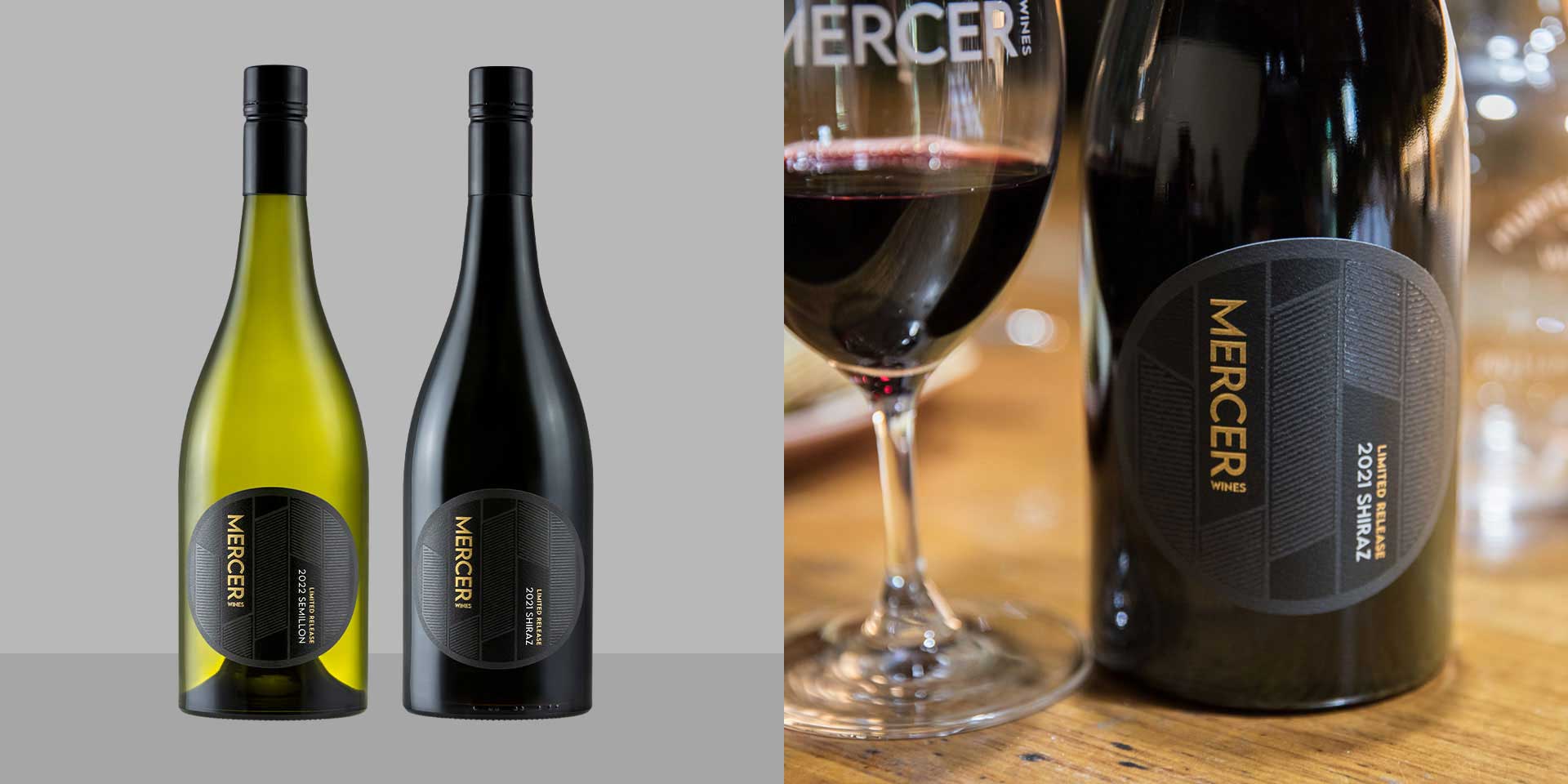 Mercer Wines Limited Release Shiraz Label Design