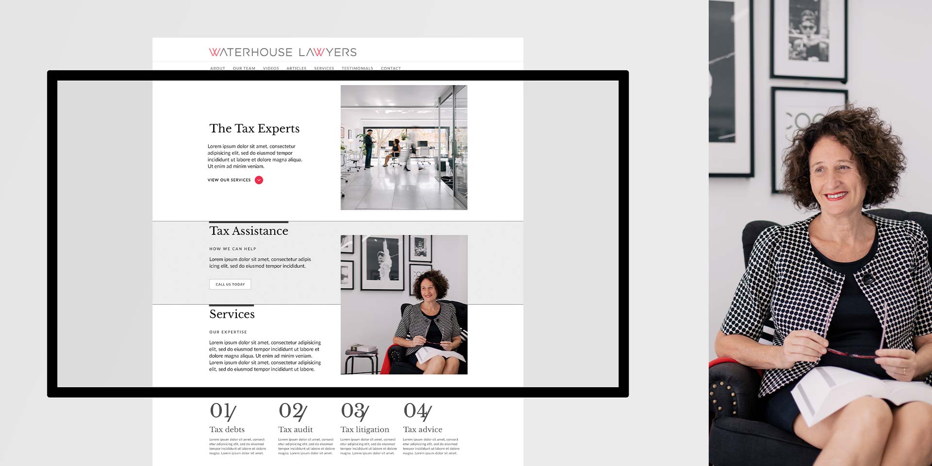 Waterhouse Lawyers Website Design